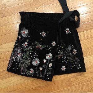 Zara Embroidered Short / Skirt / Skort